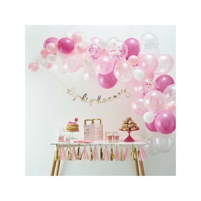 Ballon de baudruche géant : 1 ballon rose brillant - Decoration  anniversaire princesse, mariage, st valentin