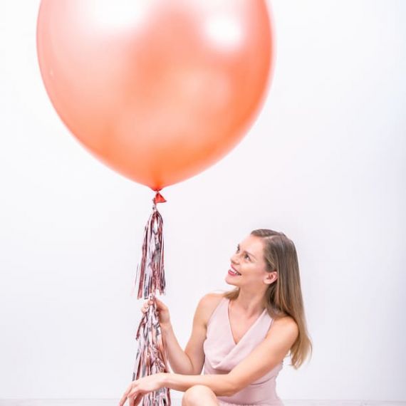 Ballon Geant Rose Gold Metallise 1m Modern Confetti