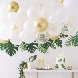 Set décoration joyeux anniversaire doré chic glamour avec ballons