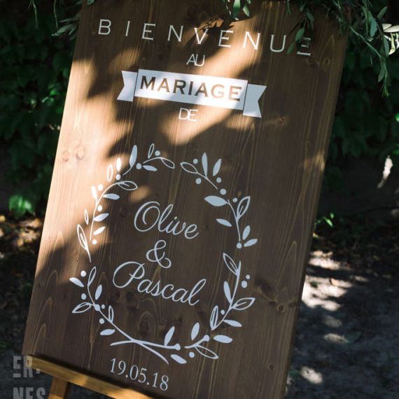 Panneau mariage bois - Provence - MODERN CONFETTI