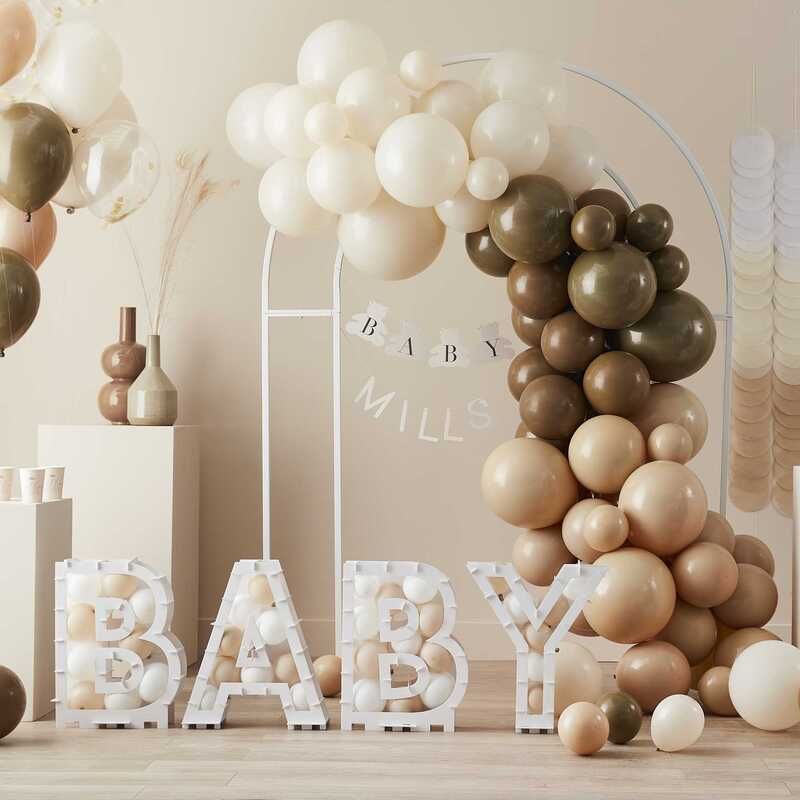 Acheter Kit de guirlande de ballons pour anniversaire d'enfants, ensemble  en arc de ballons crème, Nude, marron, Beige, baptême, réception-cadeau  pour bébé, mariage, fiançailles