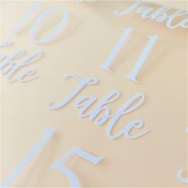 Stickers numéros de table mariage x20