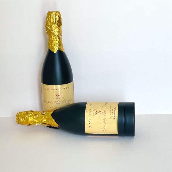 Canon à Confettis Bouteille de Champagne - Or