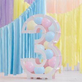 Ballon Debout - Chiffre 1 Bleu pour l'anniversaire de votre enfant